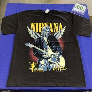 SR13D2. バンドTシャツ XXLサイズ　NIRVANA ⑧ ニルヴァーナ　Kurt Cobain カート・コバーン　ニルバーナ 