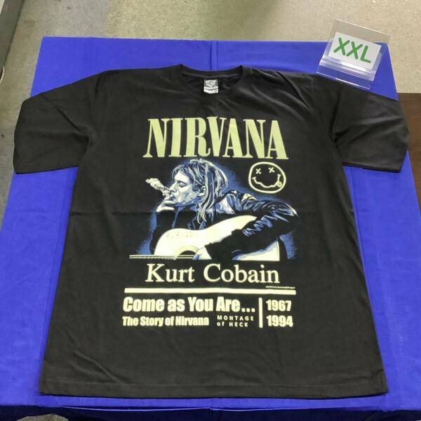 SR13D2. バンドTシャツ XXLサイズ　NIRVANA ⑦ ニルヴァーナ　Kurt Cobain カート・コバーン　