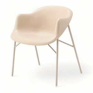  new goods chair chair dining chair garden chair resin chair plastic arm chair elbow put elbow attaching beige 