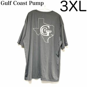 輸入古着 Gulf Coast Pump ビッグサイズ 速乾 ドライTシャツ 企業ロゴ アメ車 テキサス州 両面プリント アドバタイジング