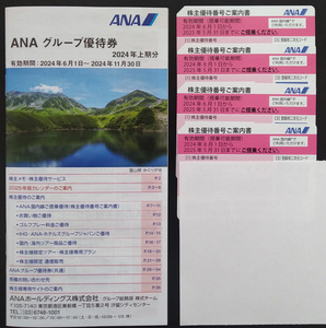 ANA акционер пригласительный билет 4 шт. комплект ( группа пригласительный билет имеется )