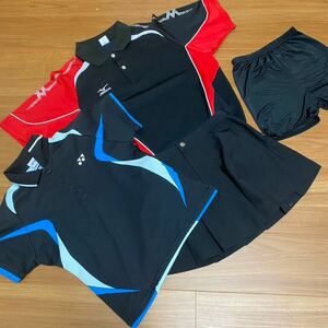  теннис форма юбка спортивная одежда MIZUNO верх и низ в комплекте 