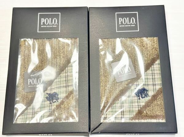 (送料無料)新品未使用品 POLO BCS ポロ タオルハンカチ☆サイズ25.5×24.5㎝☆素材 綿100%