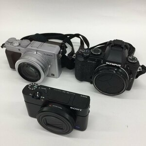 デジタルカメラ おまとめ SONY DSC-RX100M6 / Panasonic DMC-LX100 / OLYMPUS STYLUS1【CEBB6035】