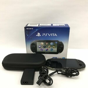 PlayStation Vita 本体 PCH-2000 ブラック 付属品・ケース・箱付き 通電〇【CEAX4043】