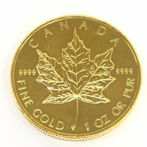K24IG　カナダ　メイプルリーフ金貨　1oz　2002　総重量31.2g【CEBD4062】
