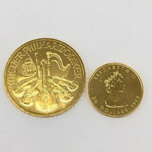 K24IG Canada Maple leaf gold coin 1/2oz / we n gold coin is - moni -1oz 2 sheets summarize gross weight 46.6g[CEBE1026]