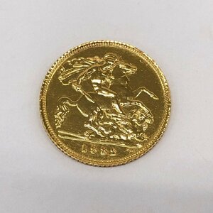 K22 England Sovereign gold coin Elizabeth 2.1982 gross weight 4.0g[CEBE6026]