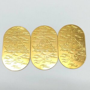 K24 оригинальный золотой эпоха Heisei Sakura маленький штамп 3 листов суммировать полная масса 45.6g[CEBE1022]
