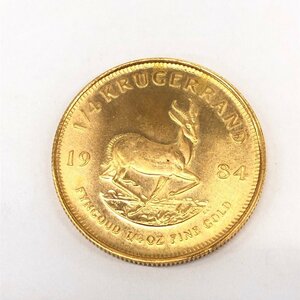 K22 south Africa also country Crew Galland gold coin 1/4oz 1984 gross weight 8.4g[CEBE6053]