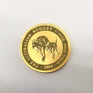 K24IG Australia kangaroo gold coin 1/10oz 2004 gross weight 3.1g[CEBE1044]