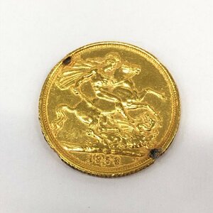 K22 England Sovereign gold coin Elizabeth 2.1958 gross weight 7.9g[CEBE6056]