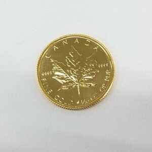 K24IG Canada Maple leaf gold coin 1/10oz 1988 gross weight 3.1g[CEBE6007]