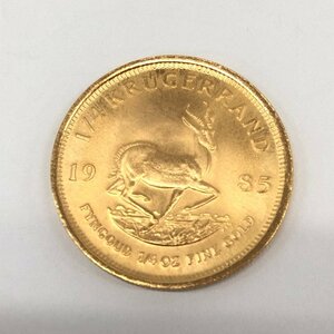 K22　南アフリカ共国　クルーガーランド金貨　1/4oz　1985　総重量8.4g【CEBE6025】