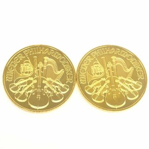 K24IG　ウィーン金貨　ハーモニー　1oz　2020　2枚まとめ　総重量62.2g【CFAC5022】