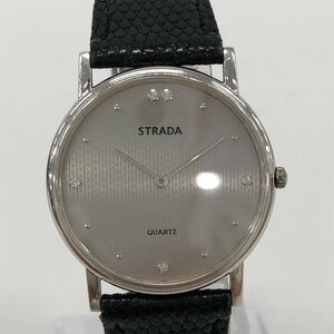 STRADA ストラーダ 腕時計 Pt900刻印 石付き 07013C007 クオーツ 箱付き 不動品 27.6ｇ【CEBD1020】