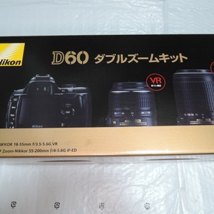 Nikon D60 ダブルズームキット AF-S DX NIKKOR 18-55mm F3.5-5.6G VR 、AF-S DX VR Zoom-Nikkor ED 55-200mm F4-5.6G（IF）ニコン