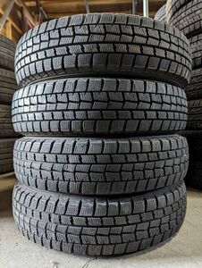 ★送料無料★ 145/80R13 2019年製 8～9分山 ダンロップ WINTERMAXX WM01 4本/中古スタッドレスタイヤ(冬タイヤ) デュエット N7274_C1