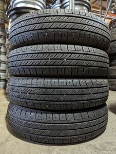 ★送料無料★ 145/80R13 2021年製 8分山 ダンロップ ENASAVE EC300 4本/中古オンロードタイヤ(夏タイヤ) プレオ N7277_E1