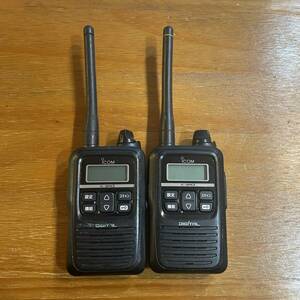  Icom 351MHz digital simple transceiver ( registration department )IC-DPR3 body only 2 pcs secondhand goods 