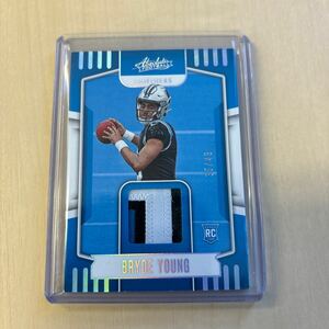 NFL 2023 ABSOLUTE パッチ /49 RC BRYCE YOUNG PANTHERS QB　3色良部　