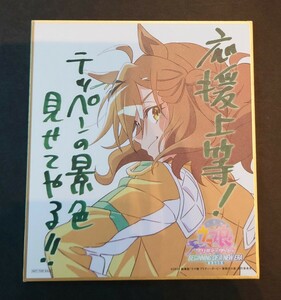 劇場版 ウマ娘 プリティーダービー 新時代の扉 入場者プレゼント 描き下ろしミニ色紙 　ジャングルポケット