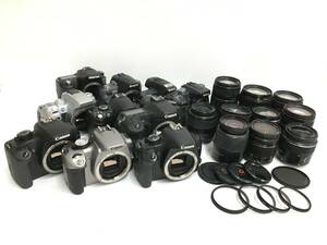 ☆ デジタル一眼レフカメラ まとめ 1 ☆ Canon EOS 40D + Kiss F + X2 + Digital N + Nikon D40 他カメラ5台 レンズ10本 キャノン ニコン