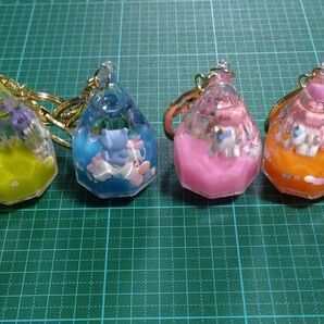 オイルチャームキーホルダー ユニコーン 6個セット