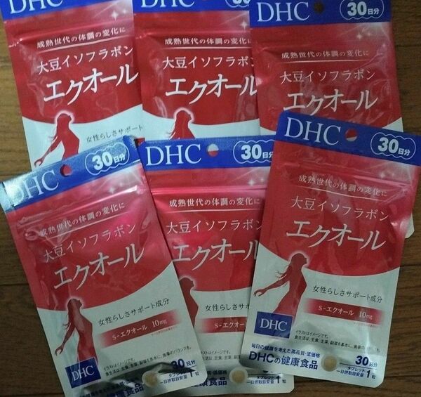 DHC エクオール　３０日分　大豆イソフラボン　６袋