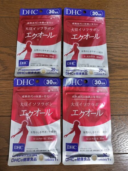 DHC エクオール　３０日分　大豆イソフラボン　 4袋