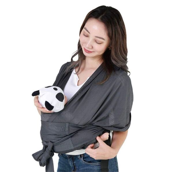 抱っこ紐 スリング 新生児 折りたたみ メッシュタイプ 通気性 W'rap