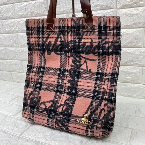 Vivienne Westwood ヴィヴィアンウエストウッド トートバッグ レザー キャンバス オーブ 肩掛け A4収納