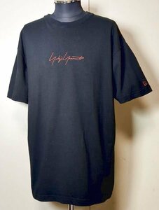 ヨウジヤマモト ニューエラ オレンジロゴ Tシャツ XL 5 ブラック ビッグシルエット Yohji Yamamoto NEW ERA