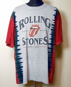 USA製 リキッドブルー ローリングストーンズ タイダイTシャツ XL ロックTシャツ ベロ タン 00s LIQUID BLUE The Rolling Stones