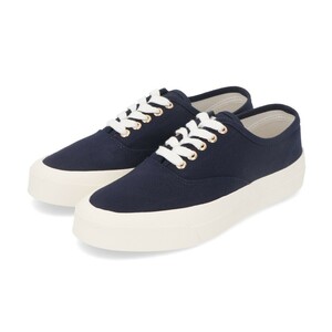 【新品】メゾン キツネ スニーカー ローカット ネイビー キャンバス MAISON KITSUNE P480 36