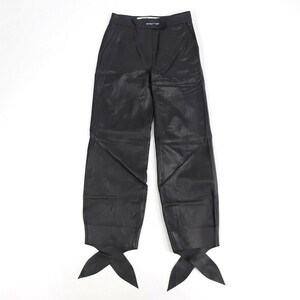 オフホワイト ボトムス レザーパンツ OWJB005F19986050 1000 LEATHER BOW TRACK PANT レディース 新品 1000 42