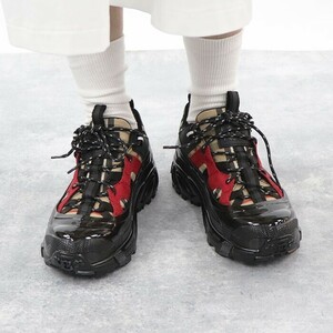 [ новый товар ] Burberry спортивные туфли 8020680 A7026 бежевый проверка BURBERRY A7026 37