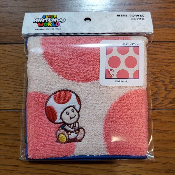USJ マリオ ミニタオル ハンカチ ハンドタオル キノピオ ニンテンドー