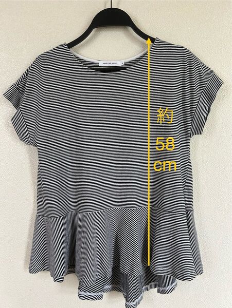 アメリカンホリック カットソー トップス Tシャツ ボーダー