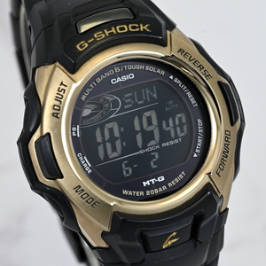 【CASIO】カシオ G-SHOCK MT-G タフソーラー 電波ソーラー マルチバンド MTG-M900BD BLK/GOLD 液晶デジタル腕時計メンズ #P41-537-4