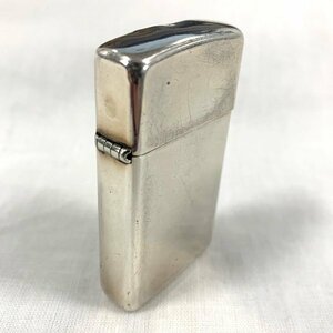 ZIPPO/ジッポ オイルライター スリムボディ スターリングシルバー STERING SILVER 小型 着火確認済み