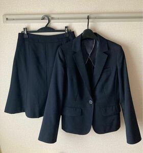 洋服の青山 アオヤマ スカートスーツ 紺 ジャケット13 スカート11 エヌライン プレシャス 就活