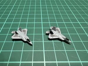 【完成品】1/700 アメリカ空軍　F-22A ラプター戦闘機　2機①