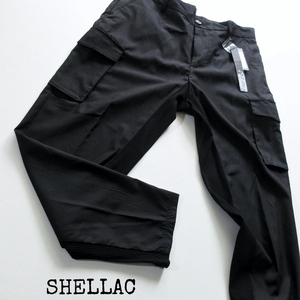 【SHELLAC シェラック】未使用 15180円 カーゴパンツ ブラック XL 大きいサイズ!! （黒 ミリタリーパンツ）