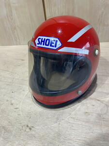 【１５－１１】SHOEI　ショウエイ　ヘルメット　バイク用品　赤色　レッド　Mサイズ　品番不明　長期保管品　ジャンク品