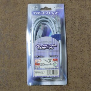 yb432/Justy EBC03WH LAN cable 3m CAT5e/ unopened 