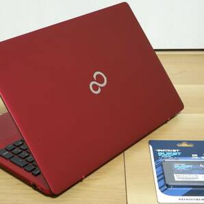 ★美品★Core i7-6700HQ/新品480GB SSD/8GB/フルHD/ブルーレイドライブ/ハイレゾONKYO SP/Win11★富士通LIFEBOOK AH53/X ルビーレッド