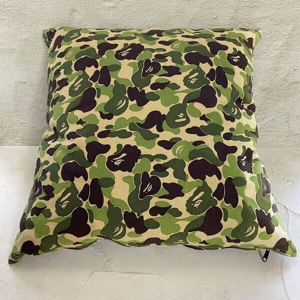 【希少 A BATHING APE × MEISTER BAPE CAMO エイプ マイスター クッション Cushion ピロー pillow 受注生産 2015年 ミッドセンチュリー】