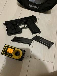 東京マルイ MK23 ソーコムピストル　フルセット　ガスガン マガジン×2 マガジン一本ガス漏れ　SOCOM 初速64 0.2g ユニット点灯確認済