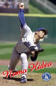 送料込み）ロサンゼルス・ドジャース（Los Angeles Dodgers）野茂 英雄　ポスターその２